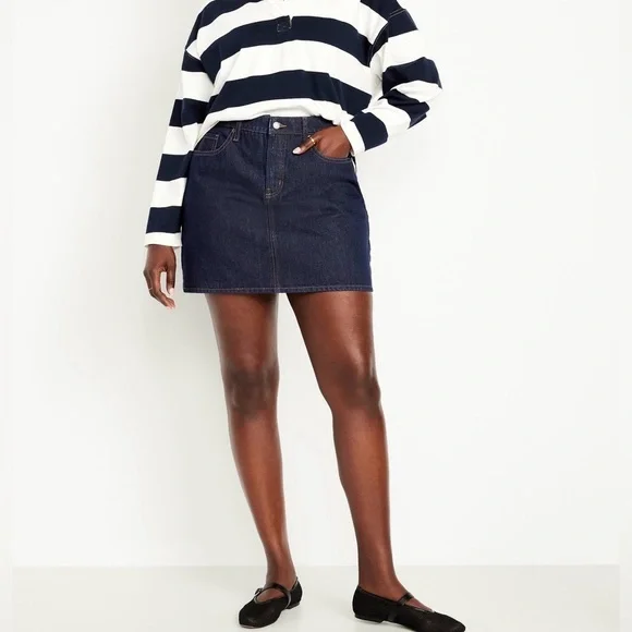 High-Waisted OG A-Line Mini Skirt - Picture 5 of 8